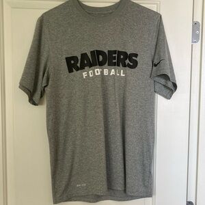 NFL Gray Short Sleeve Raiders Tee